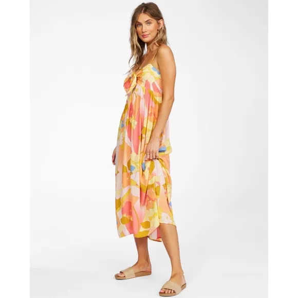 🆕 NWT Billabong Twist It Midi Dress