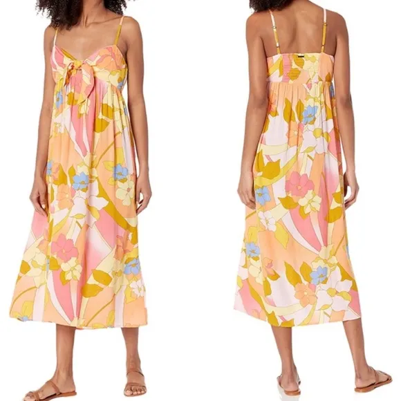 🆕 NWT Billabong Twist It Midi Dress