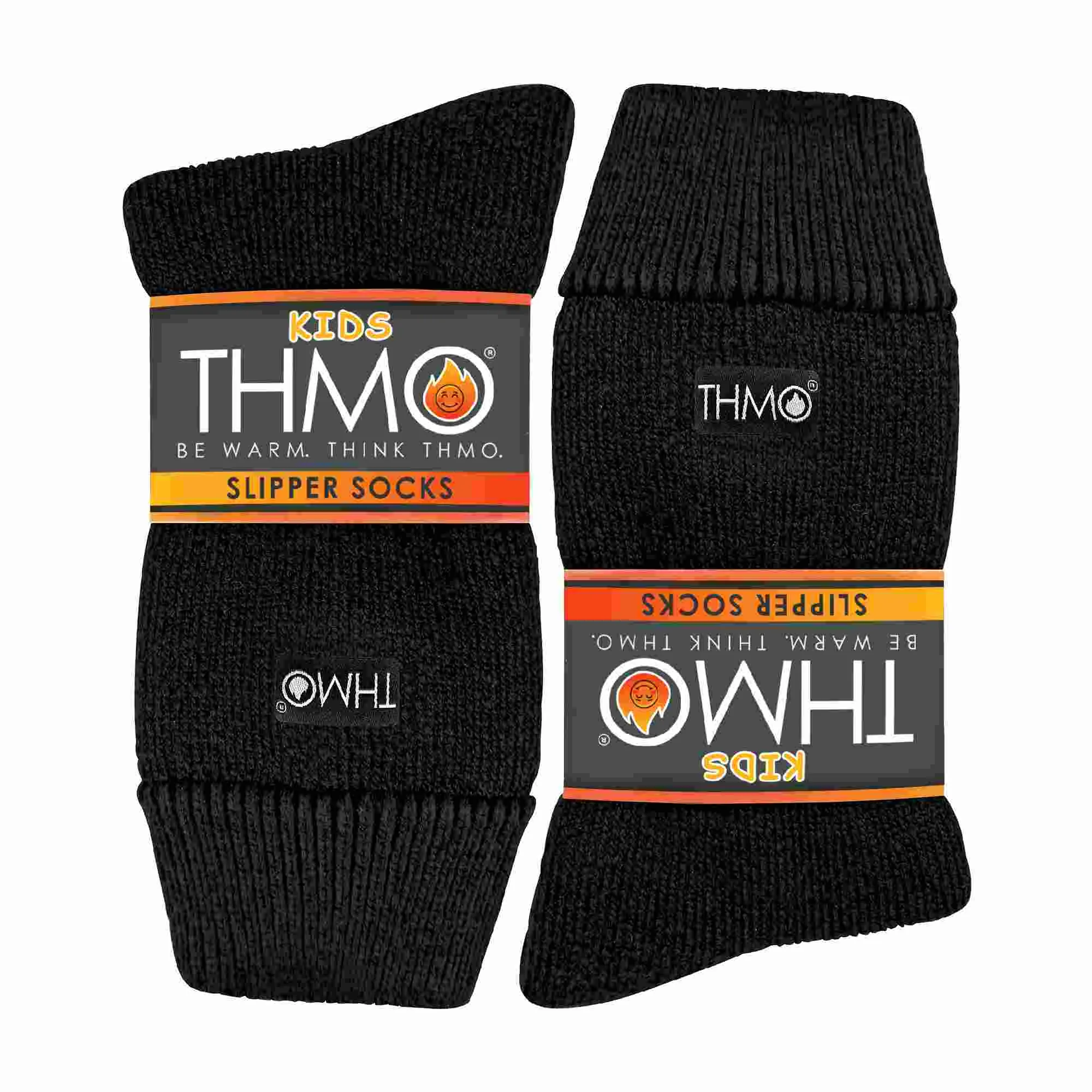 1 Pack Kids Indoor Thermal Slipper Socks with Grips (3 Sizes)