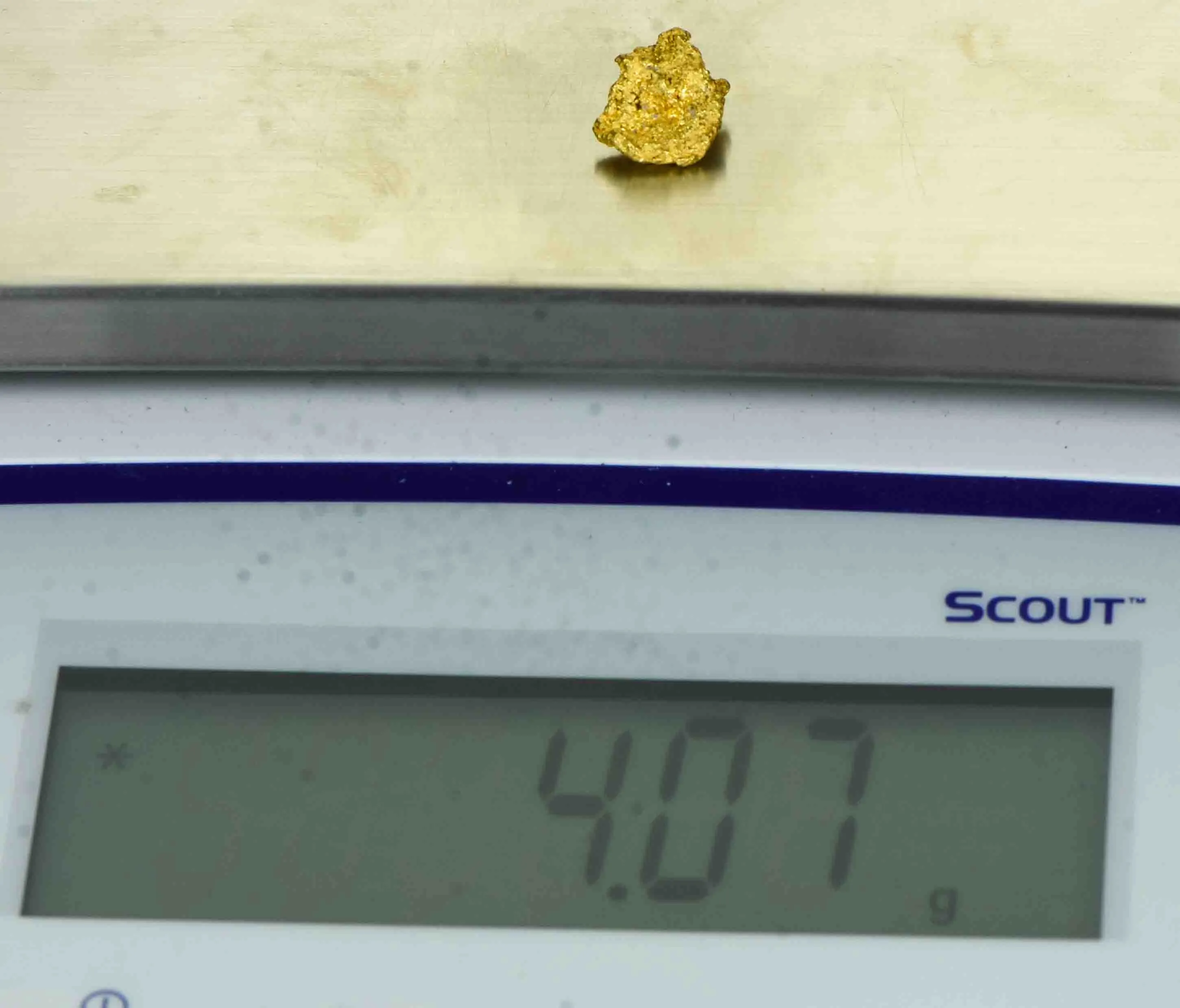 #1016 Natural Gold Nugget Australian 4.07 Grams Genuine