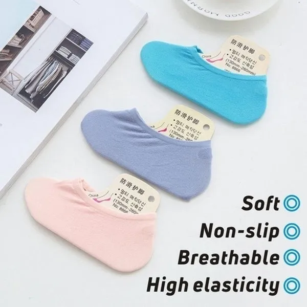 10Pairs/5Pairs Women Men Cotton No Show Socks Non Slip Thin Low Cut Casual Socks