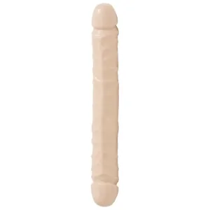 12-inch Rubber Large Double-ended Dildo with Vein Detail
