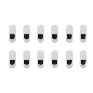 12X Rexy Cushion No Show Ankle Socks Small Non-Slip Breathable WHITE