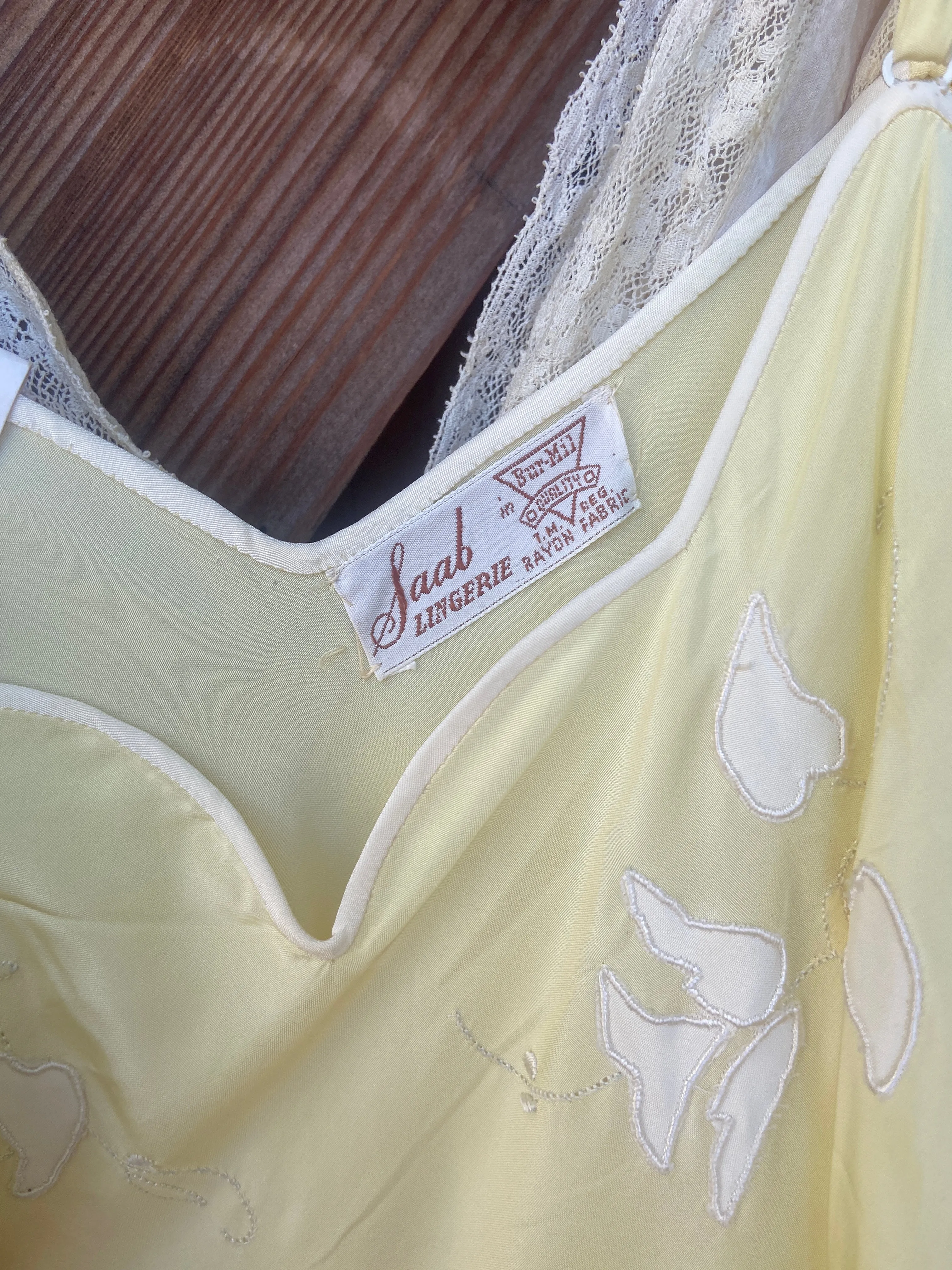 1940s Deadstock Rayon Slip Dress
