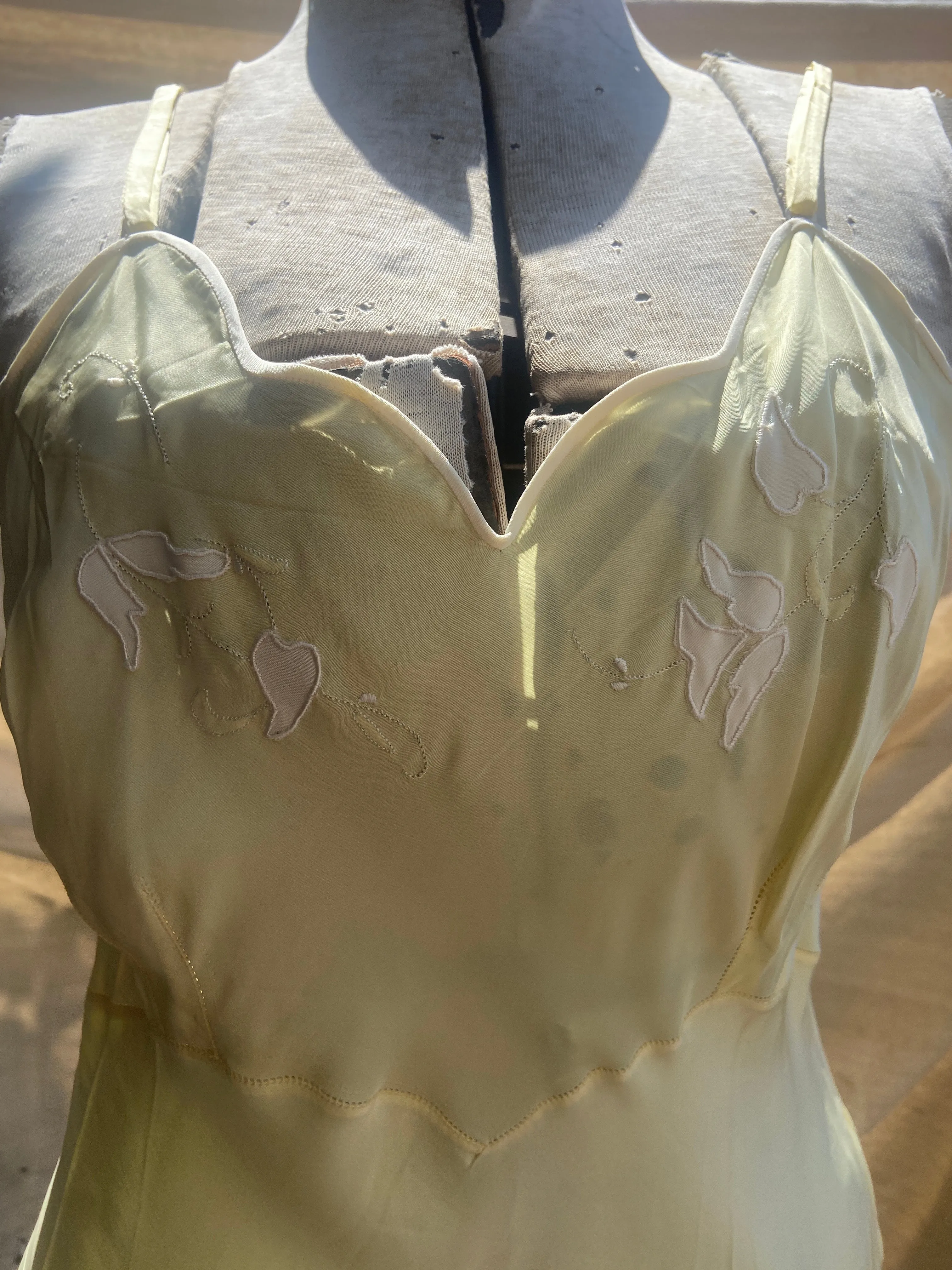 1940s Deadstock Rayon Slip Dress