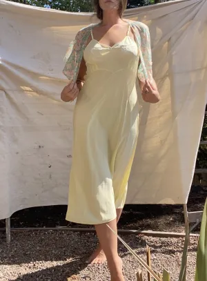 1940s Deadstock Rayon Slip Dress
