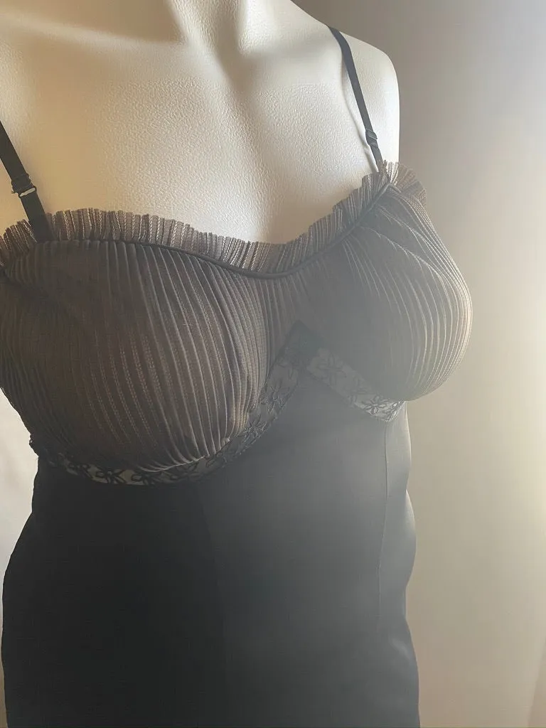 1950s Noir Slip Dress