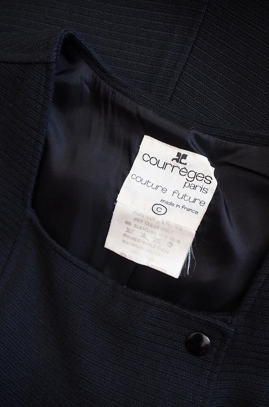 1960s Courreges Couture Future Shift Dress