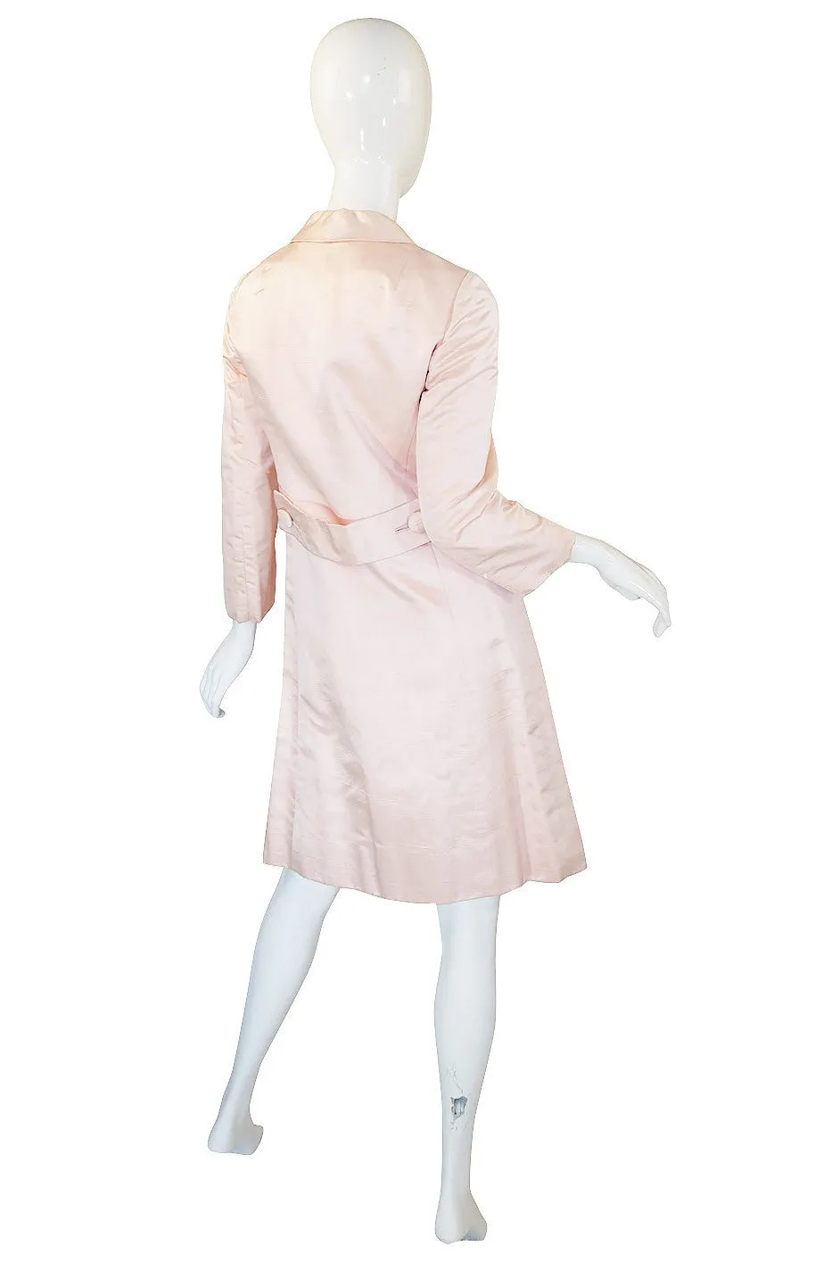 1960s Pink Silk Malcolm Starr Coat