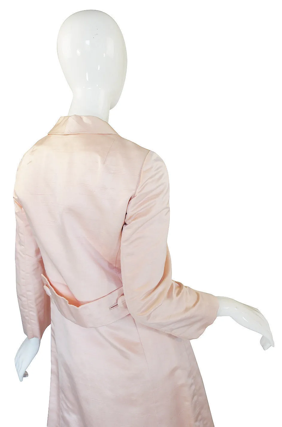 1960s Pink Silk Malcolm Starr Coat