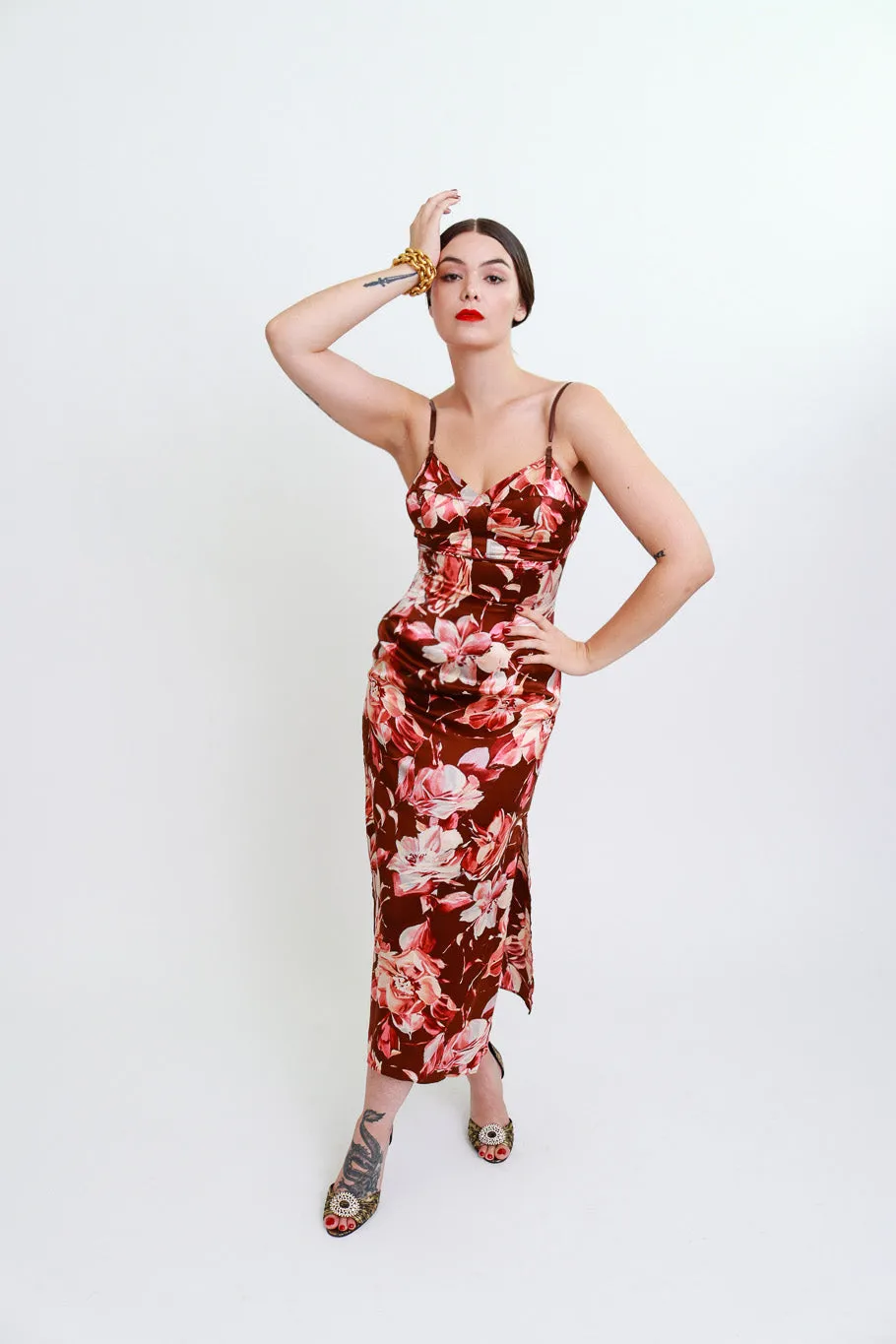 1997 S/S Floral Strappy Slip Dress