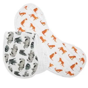 2-Pack Burpy Bibs - Serengti