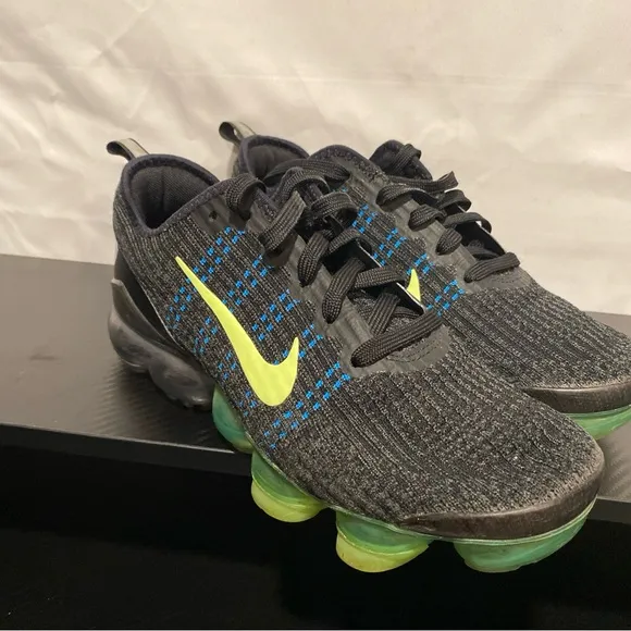 2021 Air VaporMax Flyknit 3 GS 'Black Ghost Green' Youth 5.5