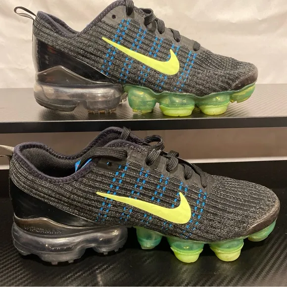 2021 Air VaporMax Flyknit 3 GS 'Black Ghost Green' Youth 5.5