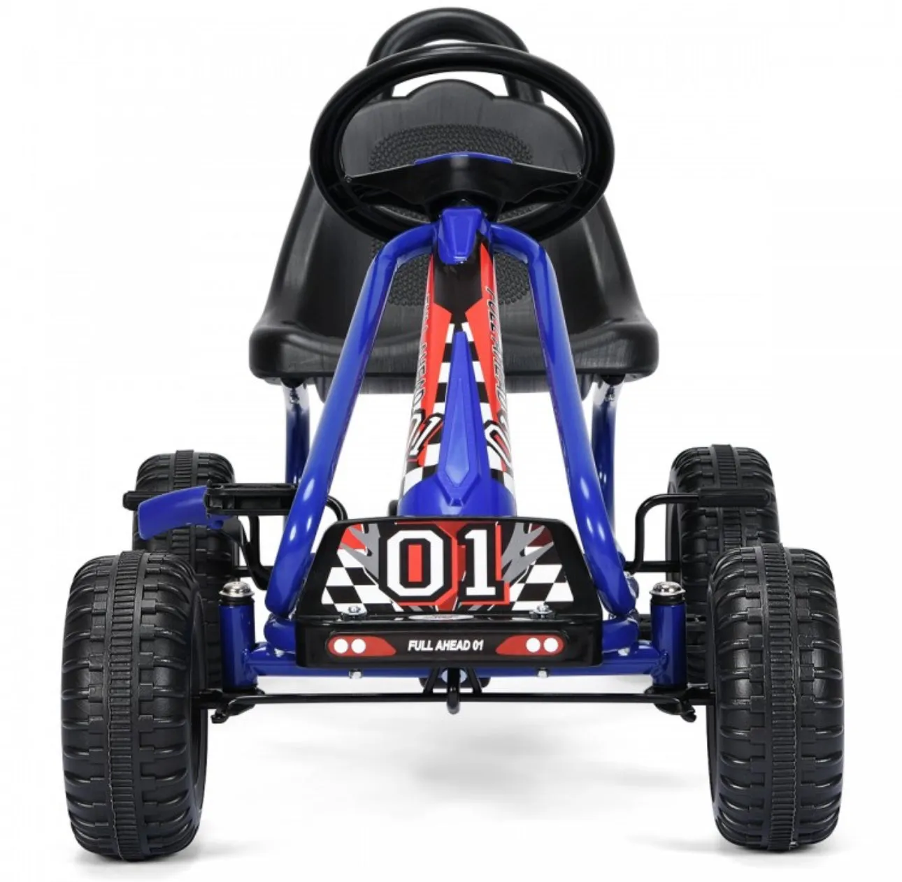 2025 Super Cool Upgraded 4 Wheel Pedal Powered GoKart Ride On Car | Adjustable Seat | Heavy Duty Seat | Enclosed Chain For Safety