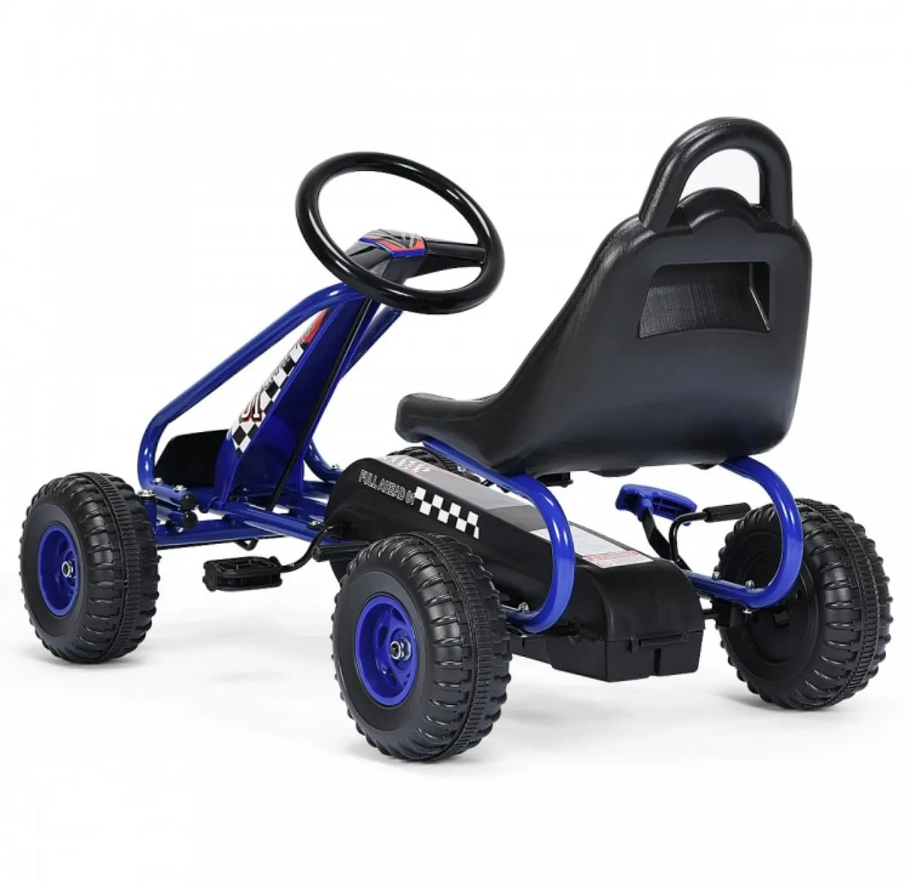 2025 Super Cool Upgraded 4 Wheel Pedal Powered GoKart Ride On Car | Adjustable Seat | Heavy Duty Seat | Enclosed Chain For Safety