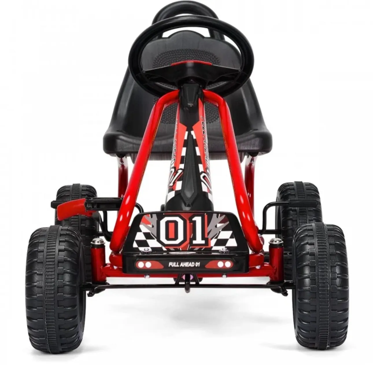 2025 Super Cool Upgraded 4 Wheel Pedal Powered GoKart Ride On Car | Adjustable Seat | Heavy Duty Seat | Enclosed Chain For Safety