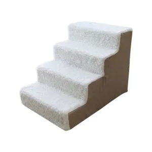 3/4 Steps Ladder Pet Dog Stairs Small Dog House For Puppy Cat Pet Stairs Anti-slip Removable Dogs Bed лестница для собак