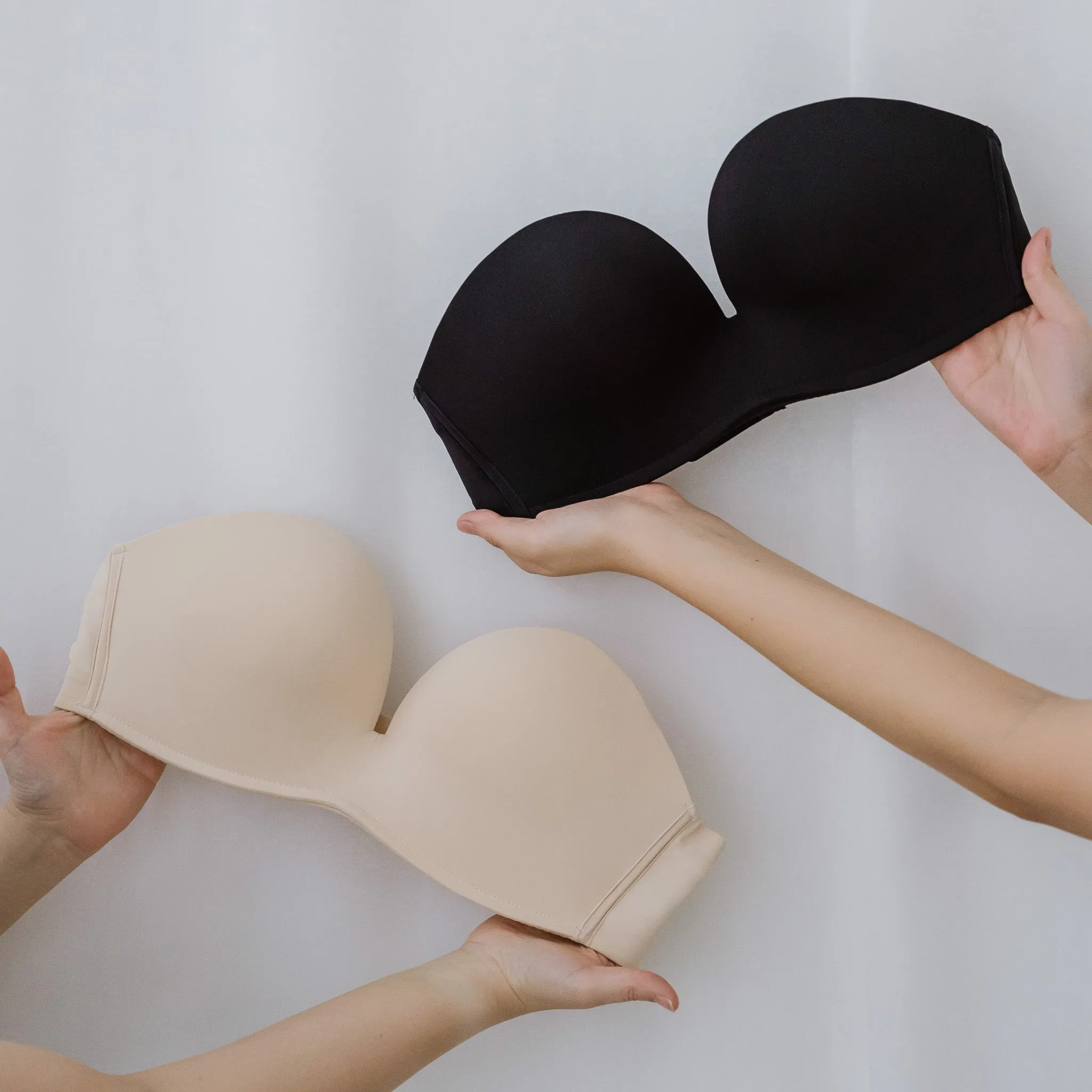 4th Gen X 100% Non-Slip Wireless Strapless Bra in Black