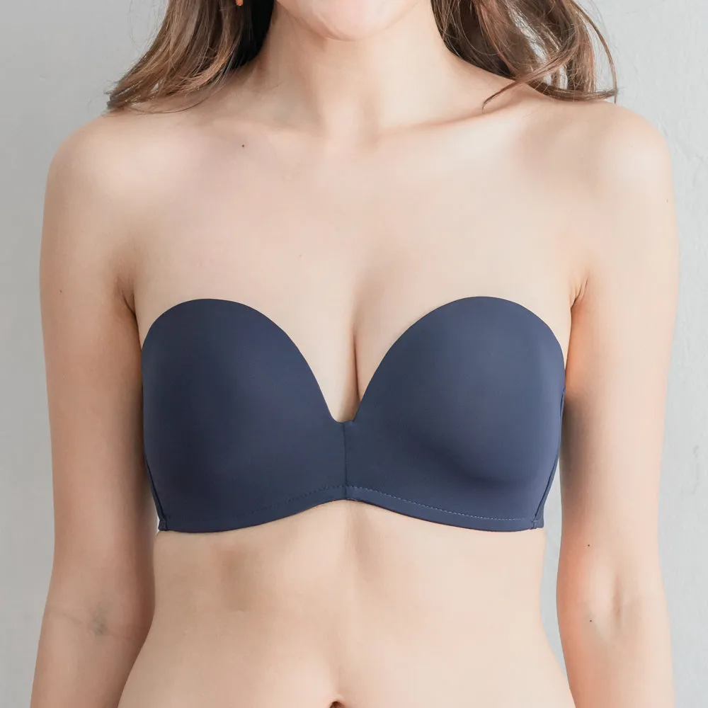 4th Gen X 100% Non-Slip Wireless Strapless Bra in Navy