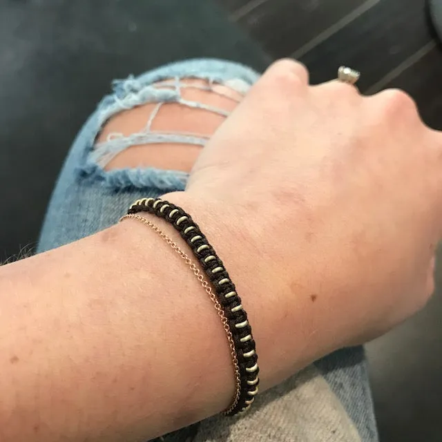 50 Ring Macrame Bracelet