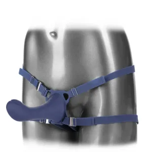 6.5-inch Colt Silicone Blue Rechargeable Strap on Dildo