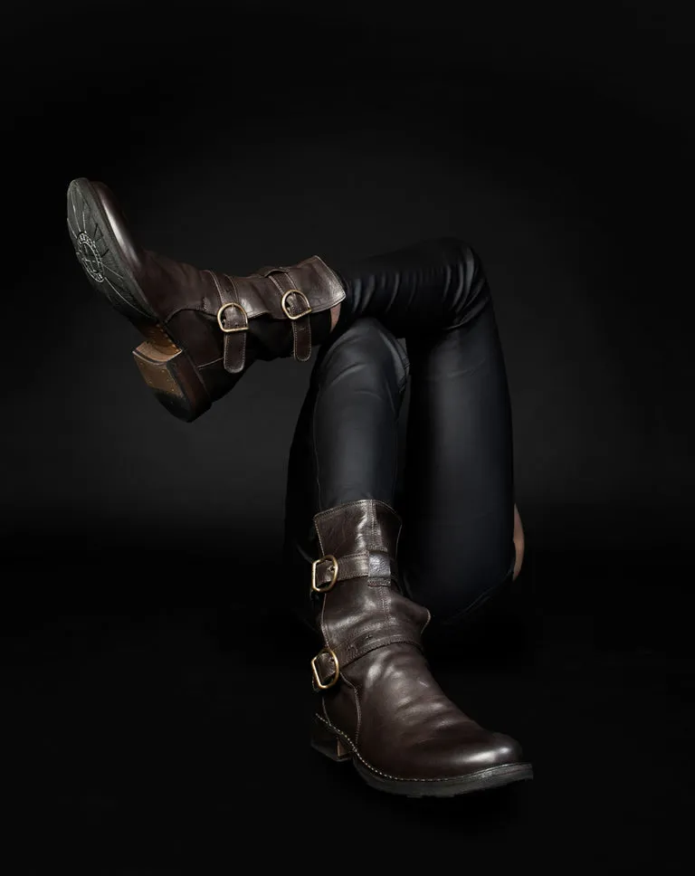 713 Brown Leather Boots