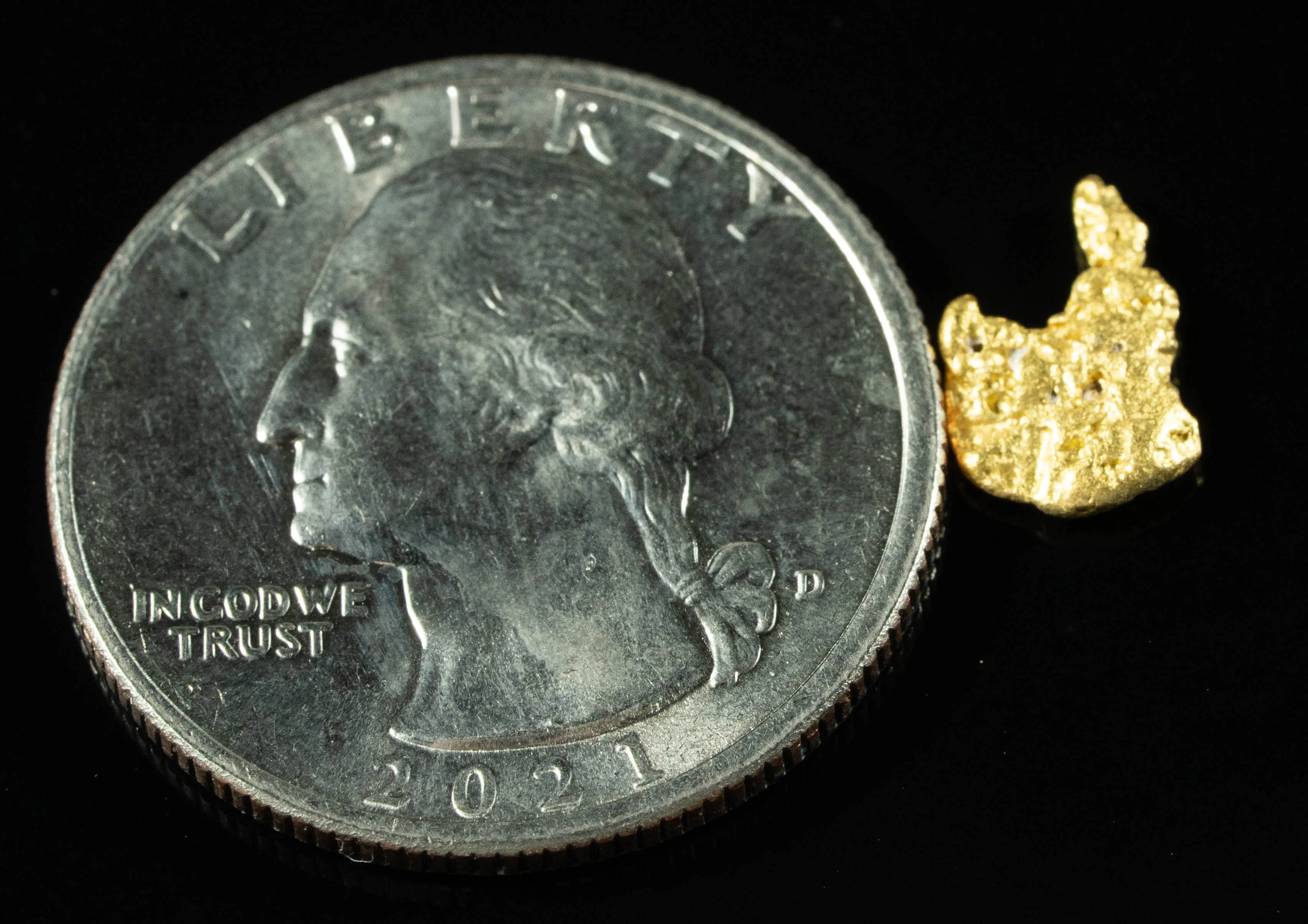 #733 Natural Gold Nugget Australian .73 Grams Genuine