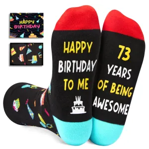 73rd Birthday Gift Ideas for Men - Socks for Older Men over 73, Best Gifts for 73 Year Old, Old Man Gifts for Men Useful