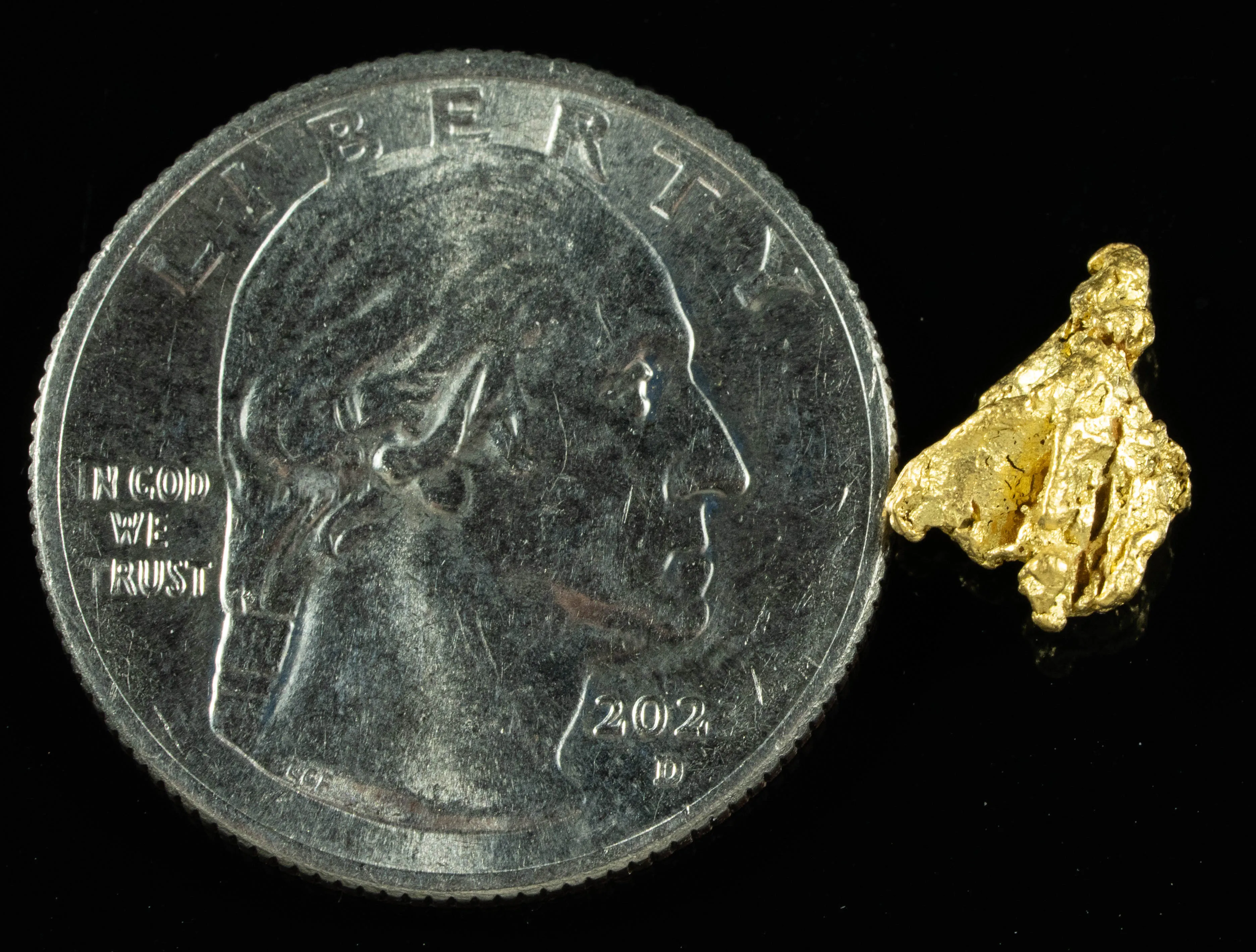 #742 Natural Gold Nugget Australian 1.29 Grams Genuine