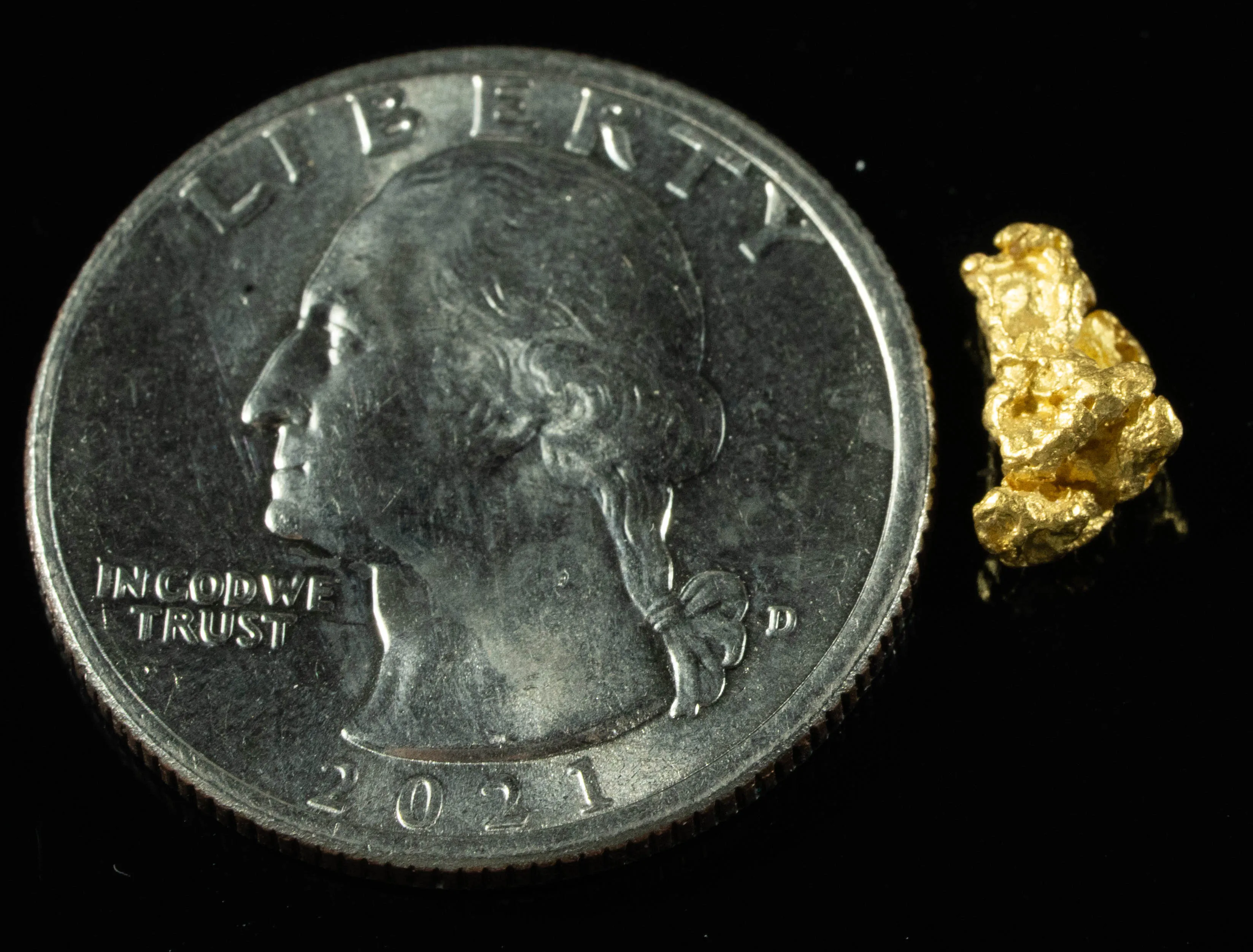 #751 Natural Gold Nugget Australian .89 Grams Genuine