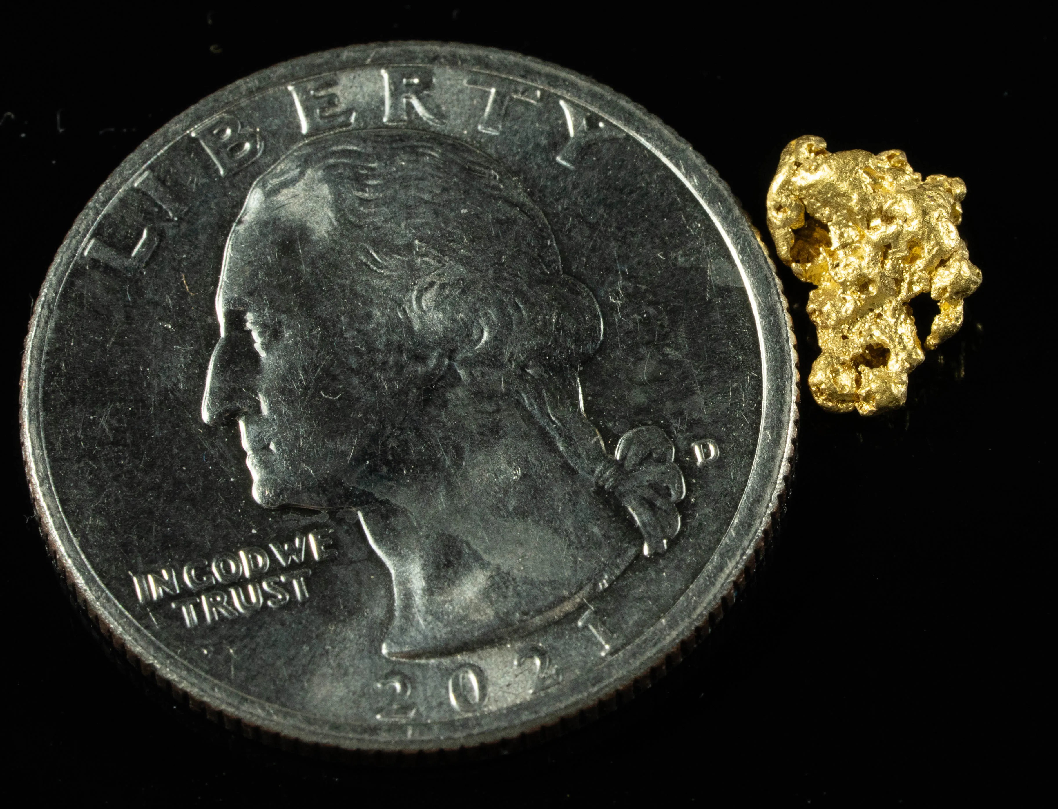 #764 Natural Gold Nugget Australian .80 Grams Genuine