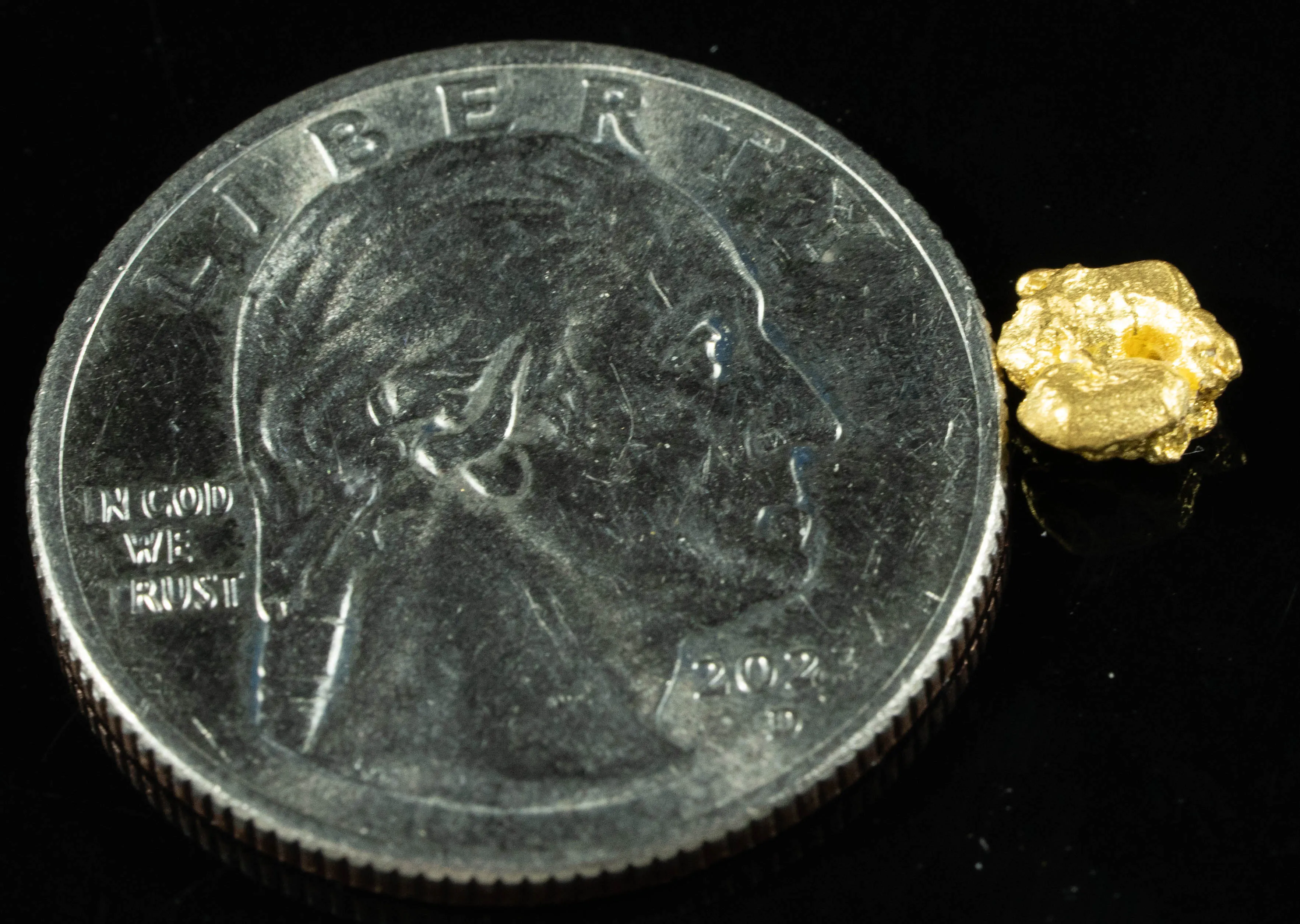 #772 Natural Gold Nugget Australian .59 Grams Genuine