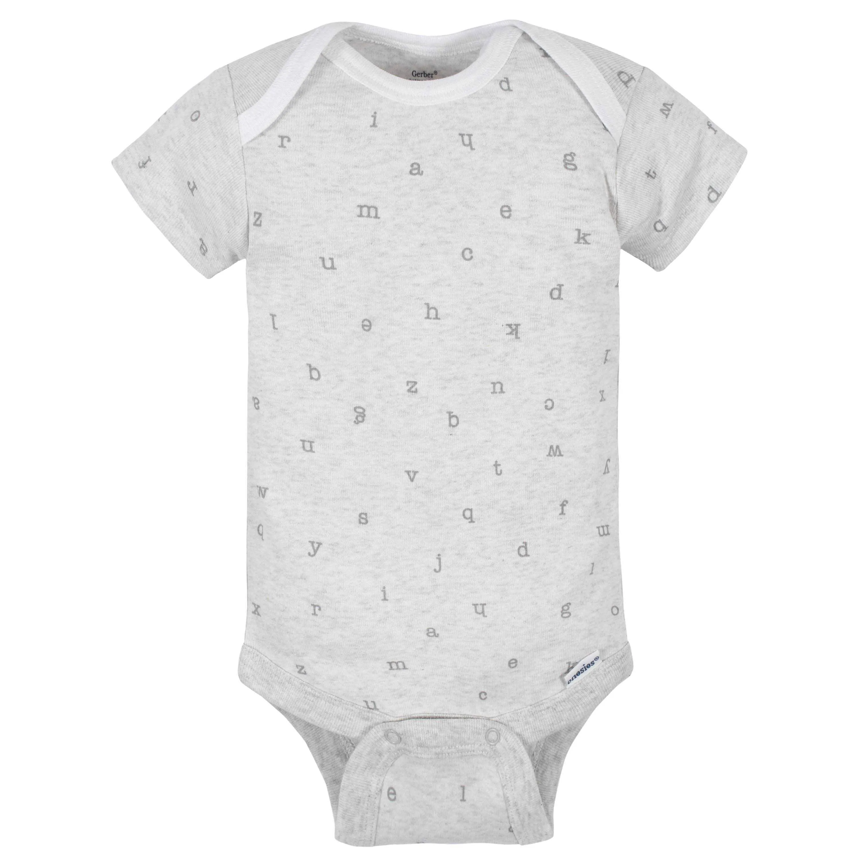 8-Pack Baby Neutral Words Short Sleeve Onesies® Bodysuits
