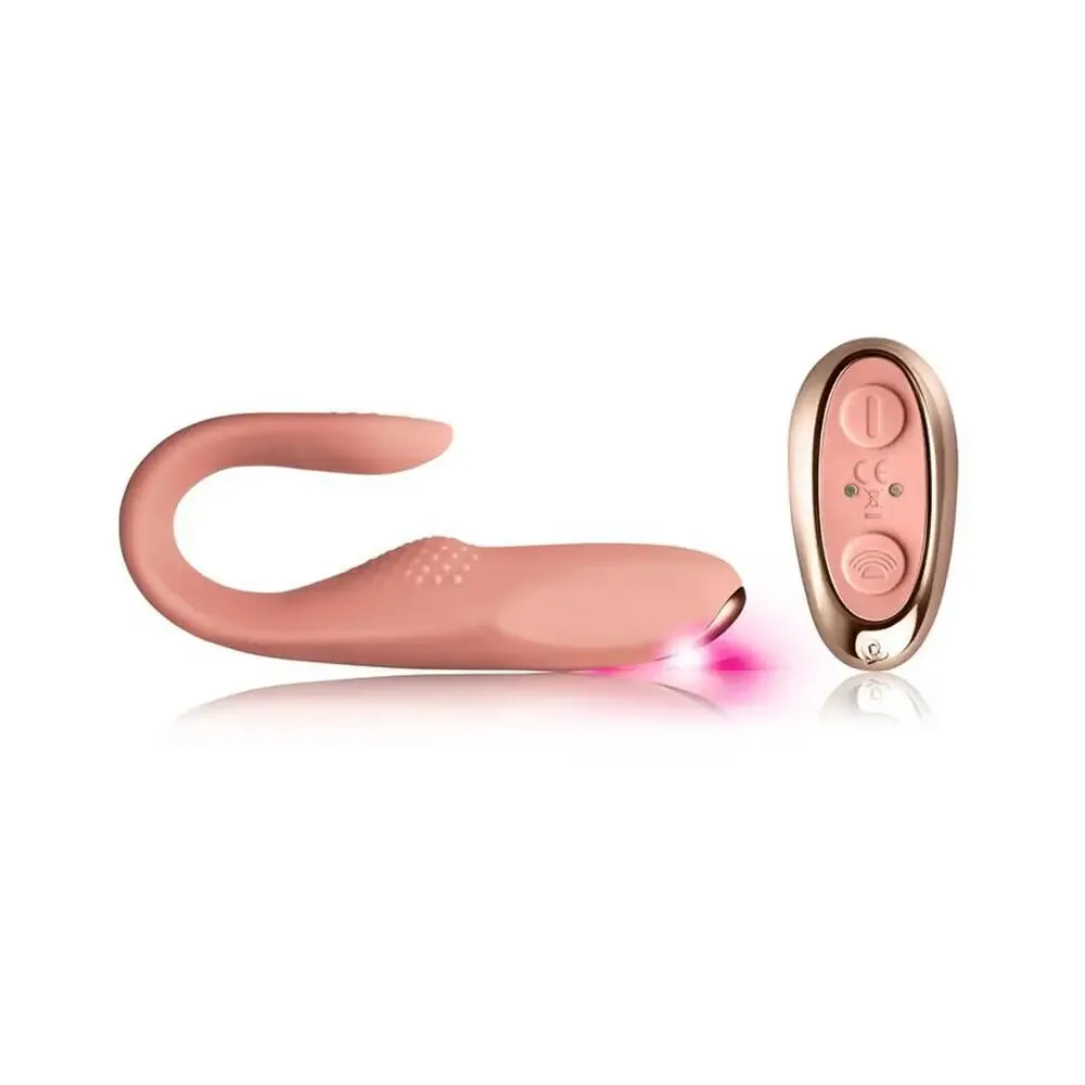 8.5-inch Rocks off Silicone Pink Rechargeable Vibrator with Dual Motors