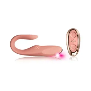 8.5-inch Rocks off Silicone Pink Rechargeable Vibrator with Dual Motors