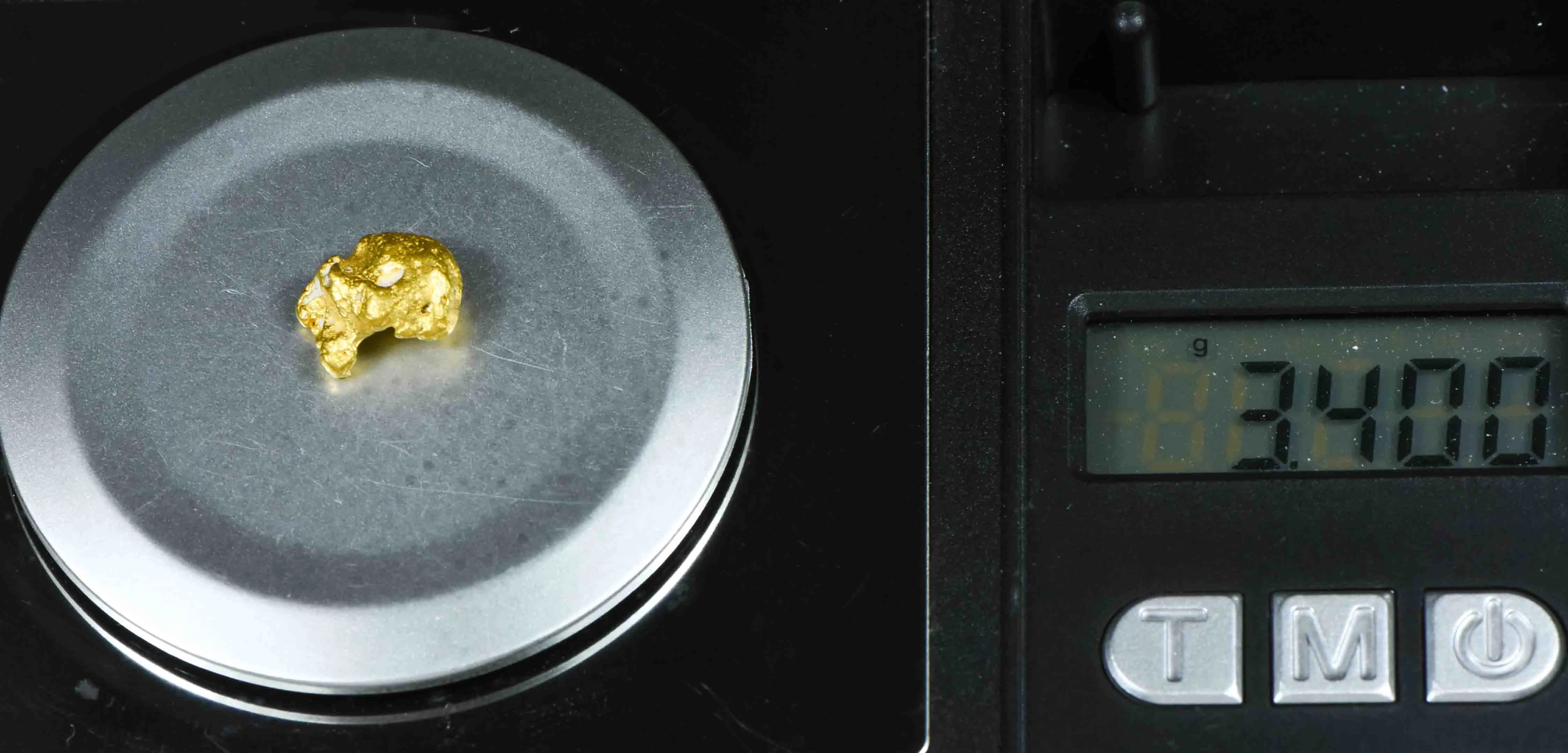 #966 Natural Gold Nugget Australian 3.40 Grams Genuine