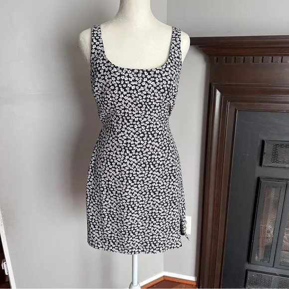Abercrombie &amp; Fitch | 90's Slip Floral Wide Strap Mini Dress | Size Small