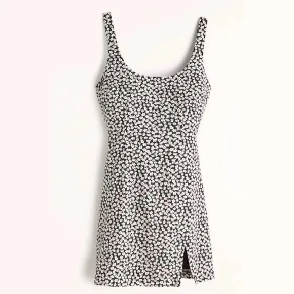Abercrombie &amp; Fitch | 90's Slip Floral Wide Strap Mini Dress | Size Small