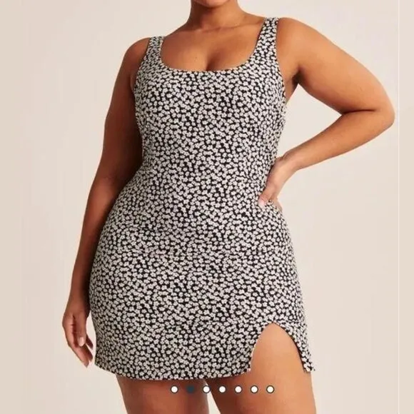 Abercrombie &amp; Fitch | 90's Slip Floral Wide Strap Mini Dress | Size Small