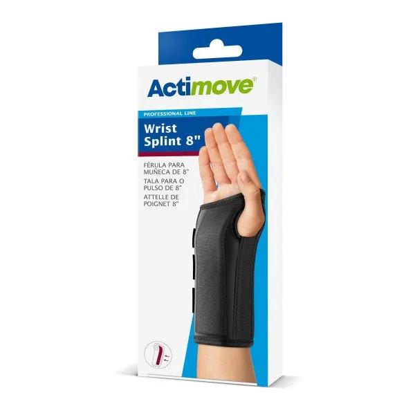 Actimove Wrist Splint 8IN Black - Clearance