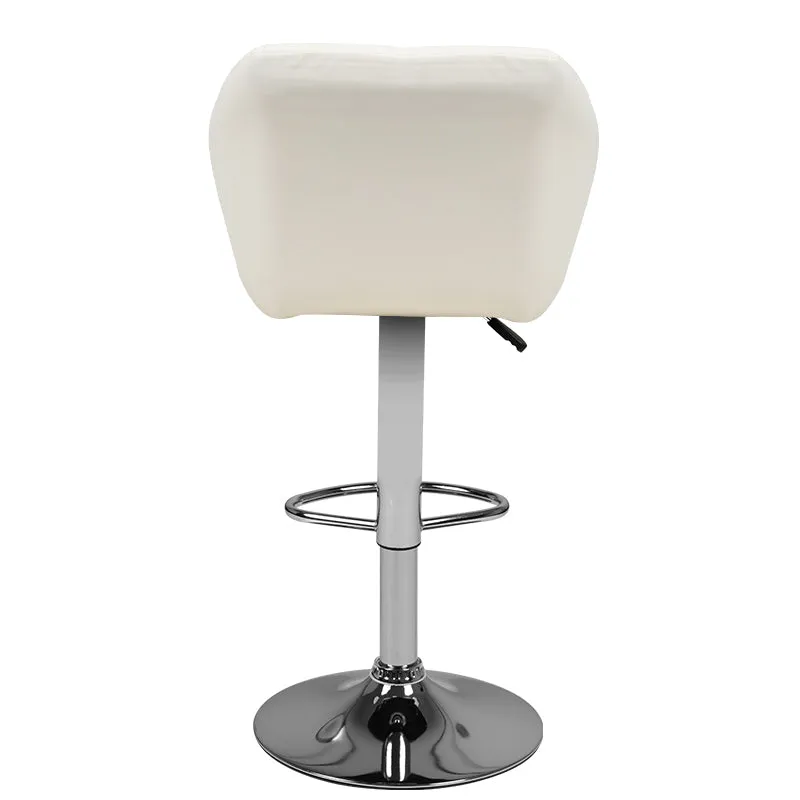 ACTIVESHOP Bar stool m06 quilted adjustable white