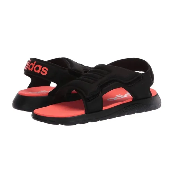 adidas Comfort Sandal  Black Kid's Boy's EG2232 Original New 13k