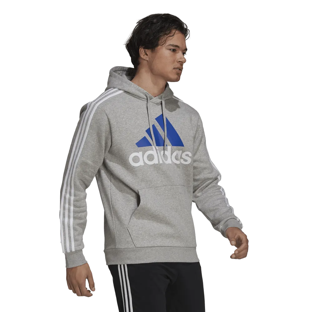 adidas Essentials Fleece 3-Stripes Mens Logo Hoodie