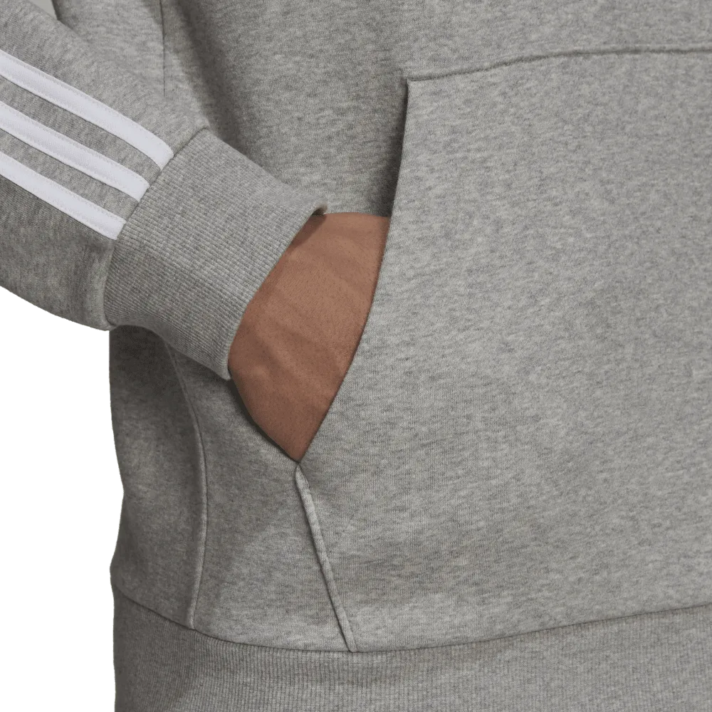 adidas Essentials Fleece 3-Stripes Mens Logo Hoodie