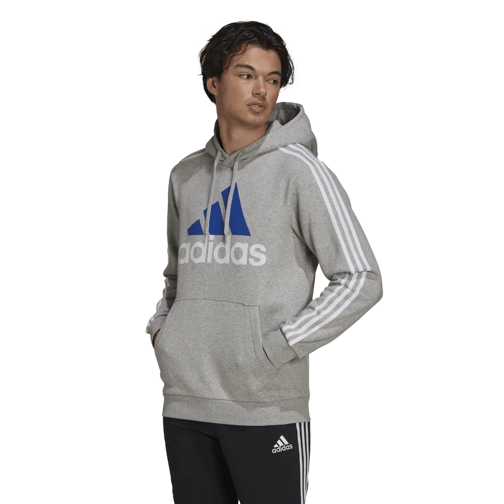adidas Essentials Fleece 3-Stripes Mens Logo Hoodie