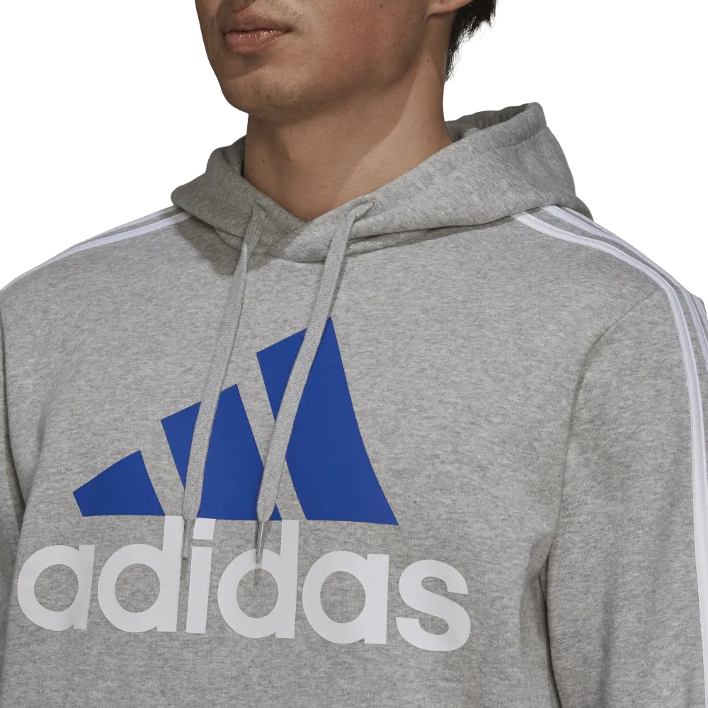 adidas Essentials Fleece 3-Stripes Mens Logo Hoodie
