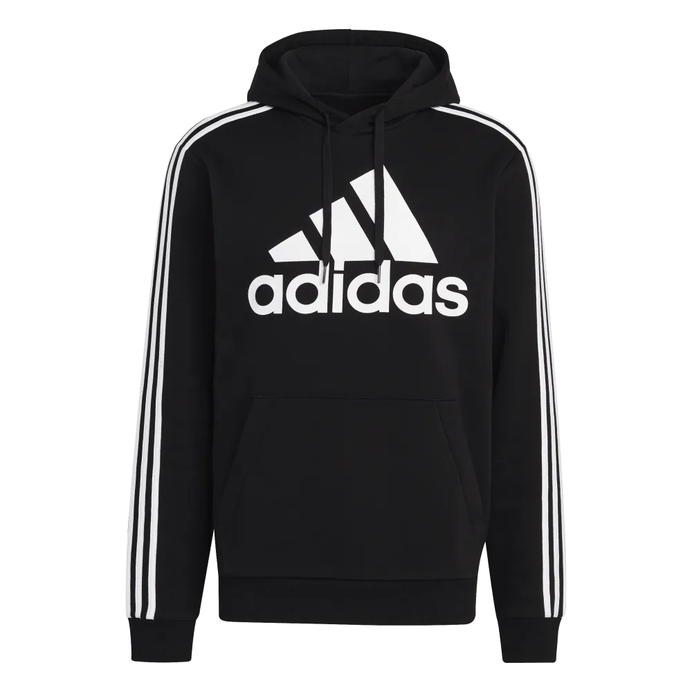 adidas Essentials Fleece 3-Stripes Mens Logo Hoodie