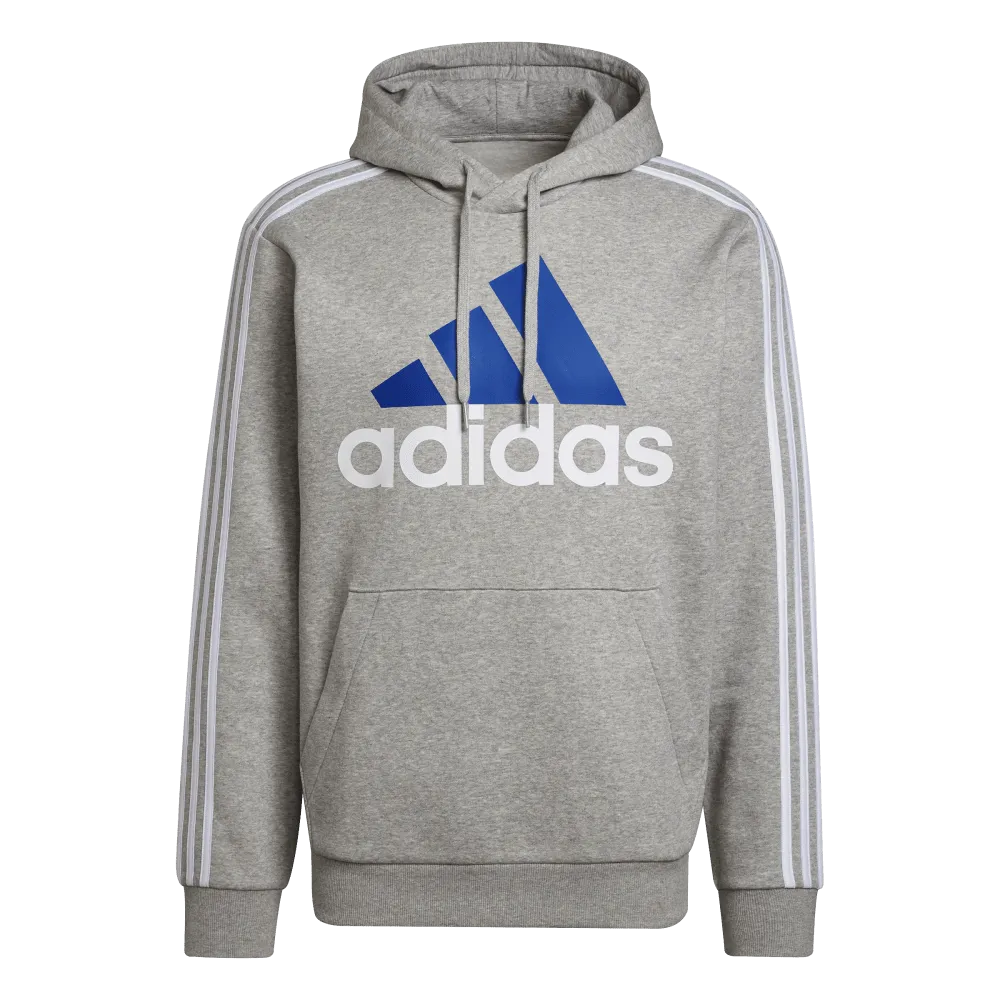 adidas Essentials Fleece 3-Stripes Mens Logo Hoodie