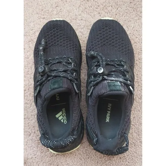 Adidas Ivy Park x UltraBoost Black Lime Green 5Y Women's 6.5